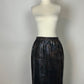 ST JOHN COUTURE BLACK RAINBOW PAILETTES SZ 4