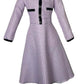 SHEIN PURPLE TWEED DRESS JUNIORS SZ 10Y