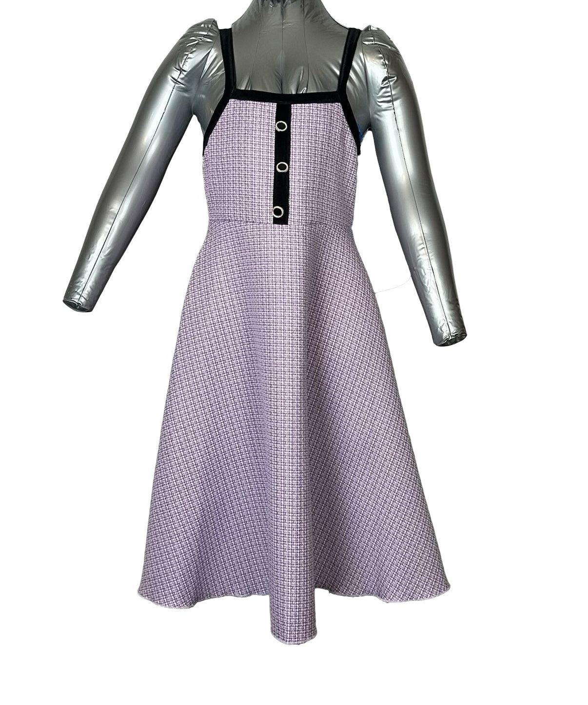 SHEIN PURPLE TWEED DRESS JUNIORS SZ 10Y