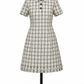 ELIZA J WHITE AND BLACK CHECKERED JUNIORS DRESS SZ 2