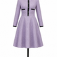 SHEIN PURPLE TWEED DRESS JUNIORS SZ 10Y