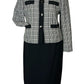 KASPER HOUNDSTOOTH BLAZER SUIT SZ 12P