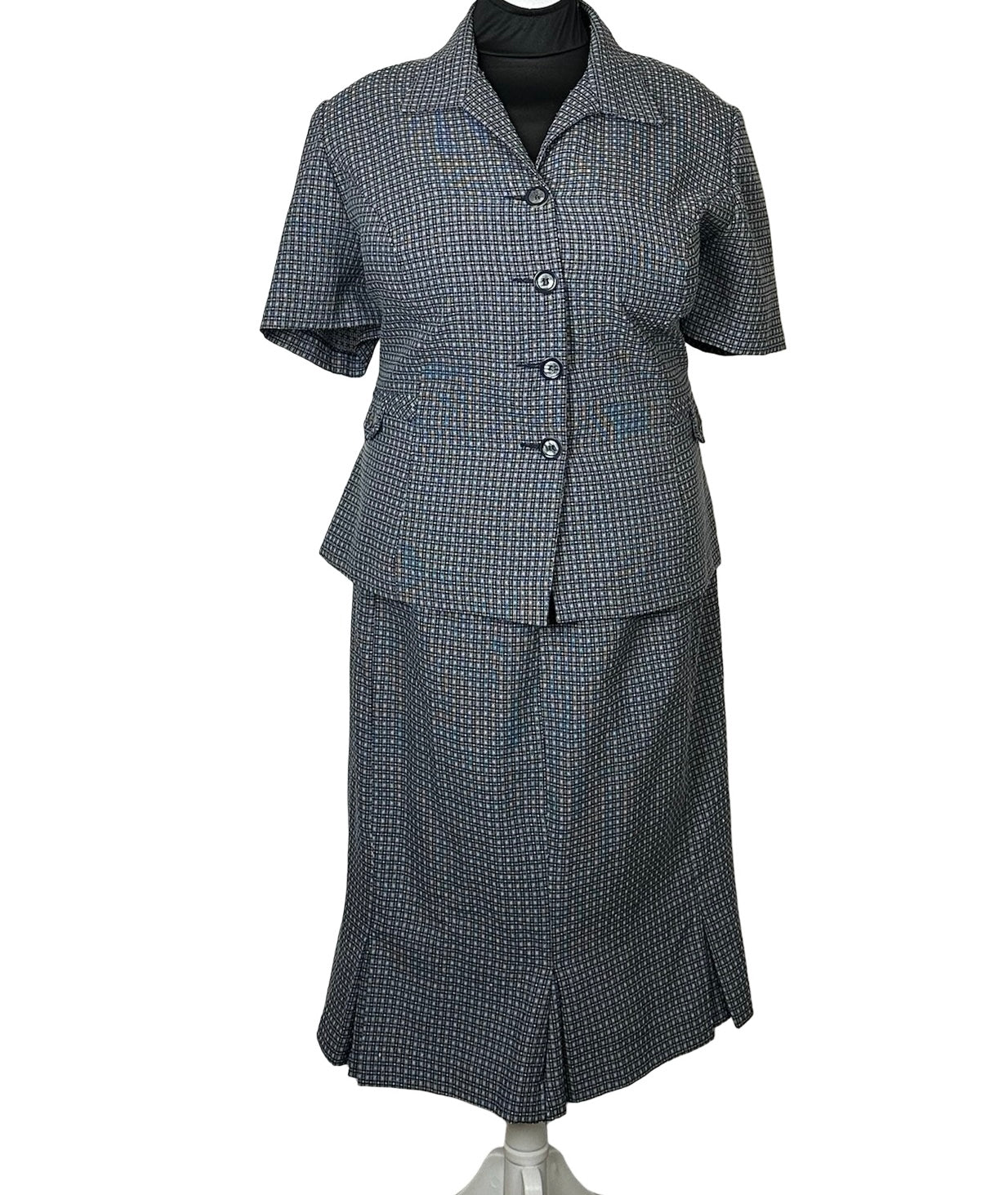 SWEET SUIT NAVY/WHITE CHECK SZ 18W