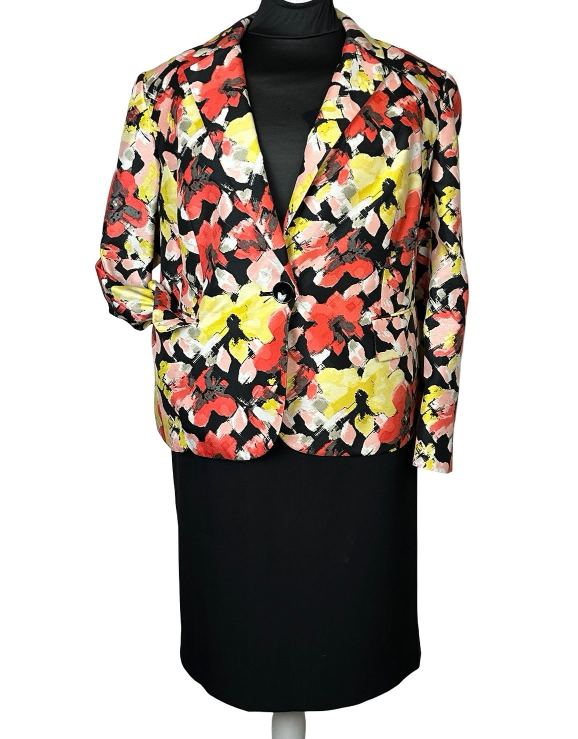 LE SUIT SEPARATES YELLOW/ORANGE SKIRT SUIT SZ 20W/22W