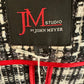 JM STUDIO BLACK/WHITE BLAZER SZ 14