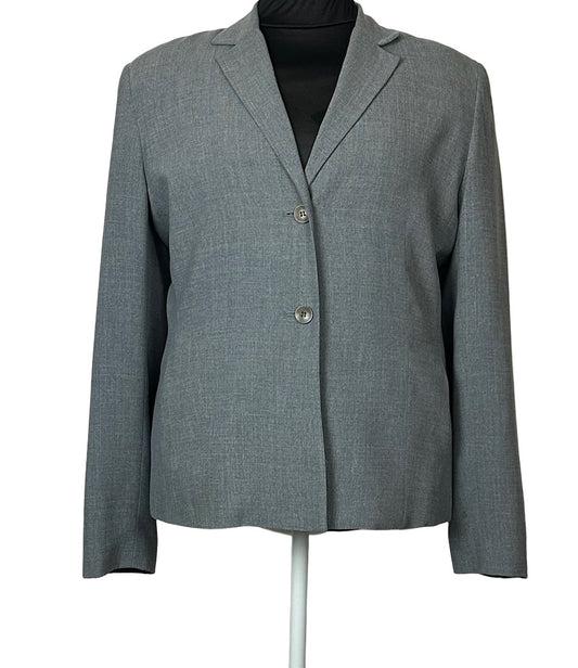CASUAL CORNER ANNEX GRAY BLAZER SZ 14