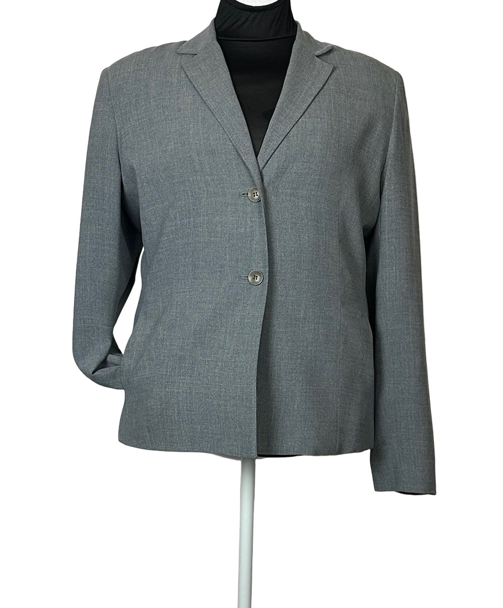 CASUAL CORNER ANNEX GRAY BLAZER SZ 14