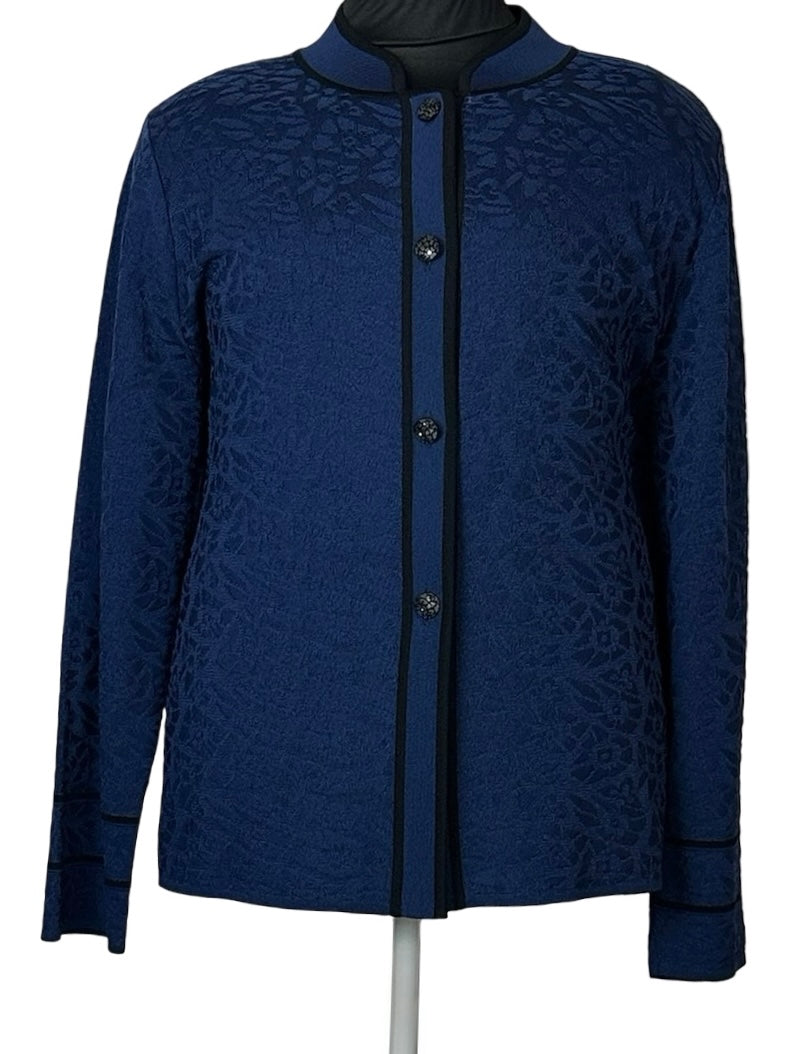 MISOOK BLUE CARDIGAN SZ 2X