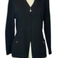 ST JOHN BASICS BLACK BLAZER SZ 10