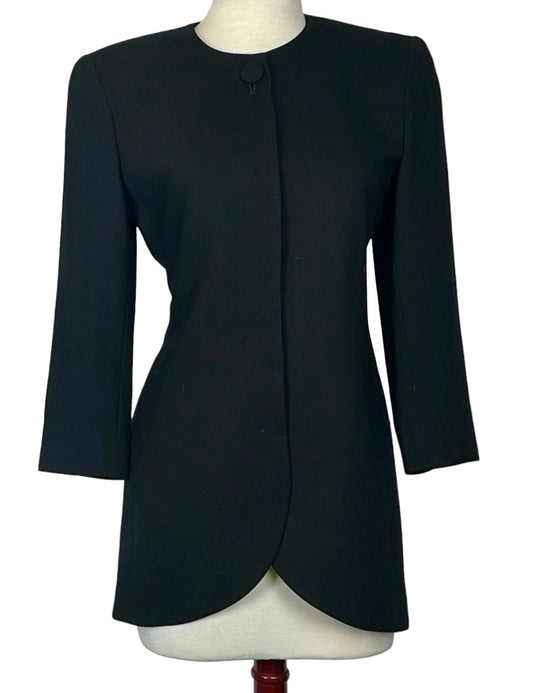 BLACK CHRISTIAN DIOR BLAZER SZ 4