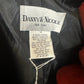 DANNY & NICOLE RED/BLACK SHIMMER JACKET SZ 14