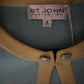 ST JOHN COLLECTION TURQUOISE/YELLOW CARDIGAN SZ 12