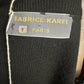 FABRICE KAREL BLACK/TAN CARDIGAN SZ XL