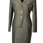 LE SUIT PETITE TAUPE/SILVER SKIRT SUIT SZ 14P