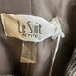 LE SUIT PETITE TAUPE/SILVER SKIRT SUIT SZ 14P