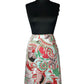 TAHARI CORAL PATTERN SKIRT & COVINGTON CARDIGAN SZ S/8
