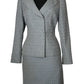 TAHARI SILVER SKIRT SUIT SZ 6