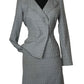 TAHARI SILVER SKIRT SUIT SZ 6