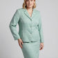 NORTON MCNAUGHTON GREEN TAN SKIRT SUIT SZ 12