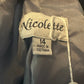 NICOLETTE LIGHT SILVERY BLUE SATIN SKIRT SUIT SZ 14