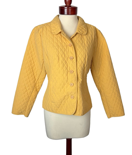 CHRISTOPHER & BANKS YELLOW JACKET SZ XL