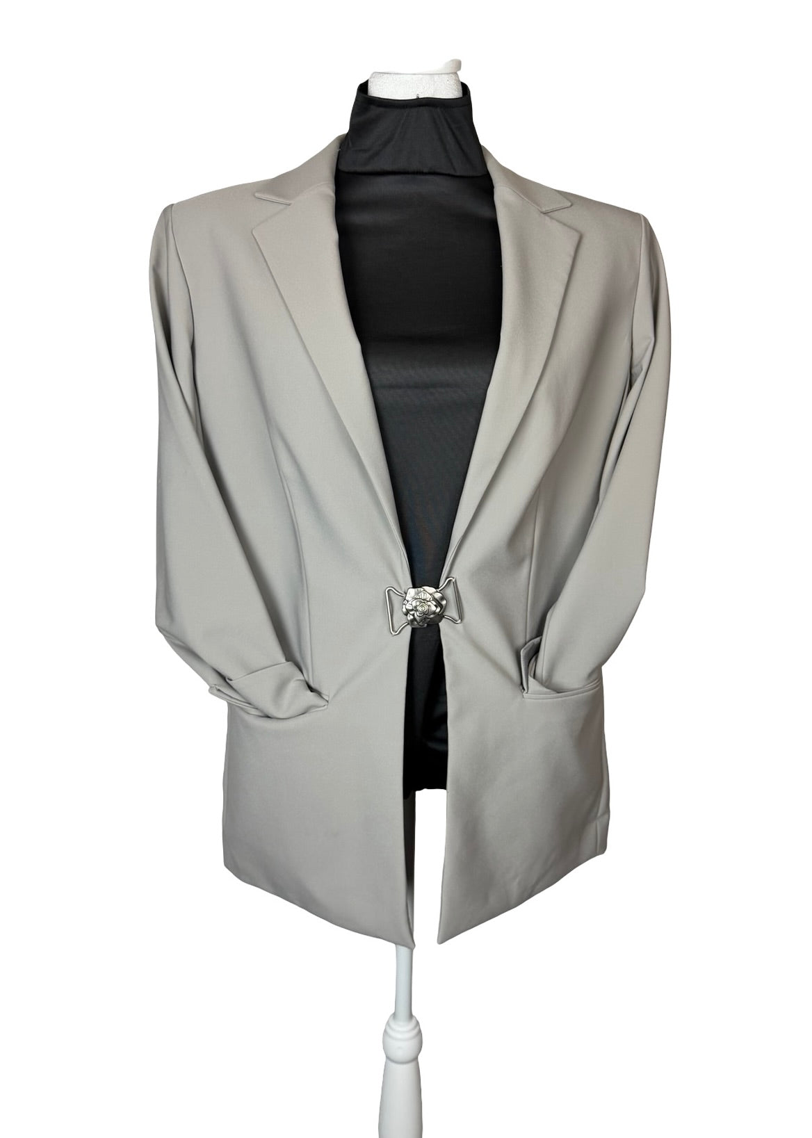 CALVIN KLEIN TAUPE BLAZER SZ 18W