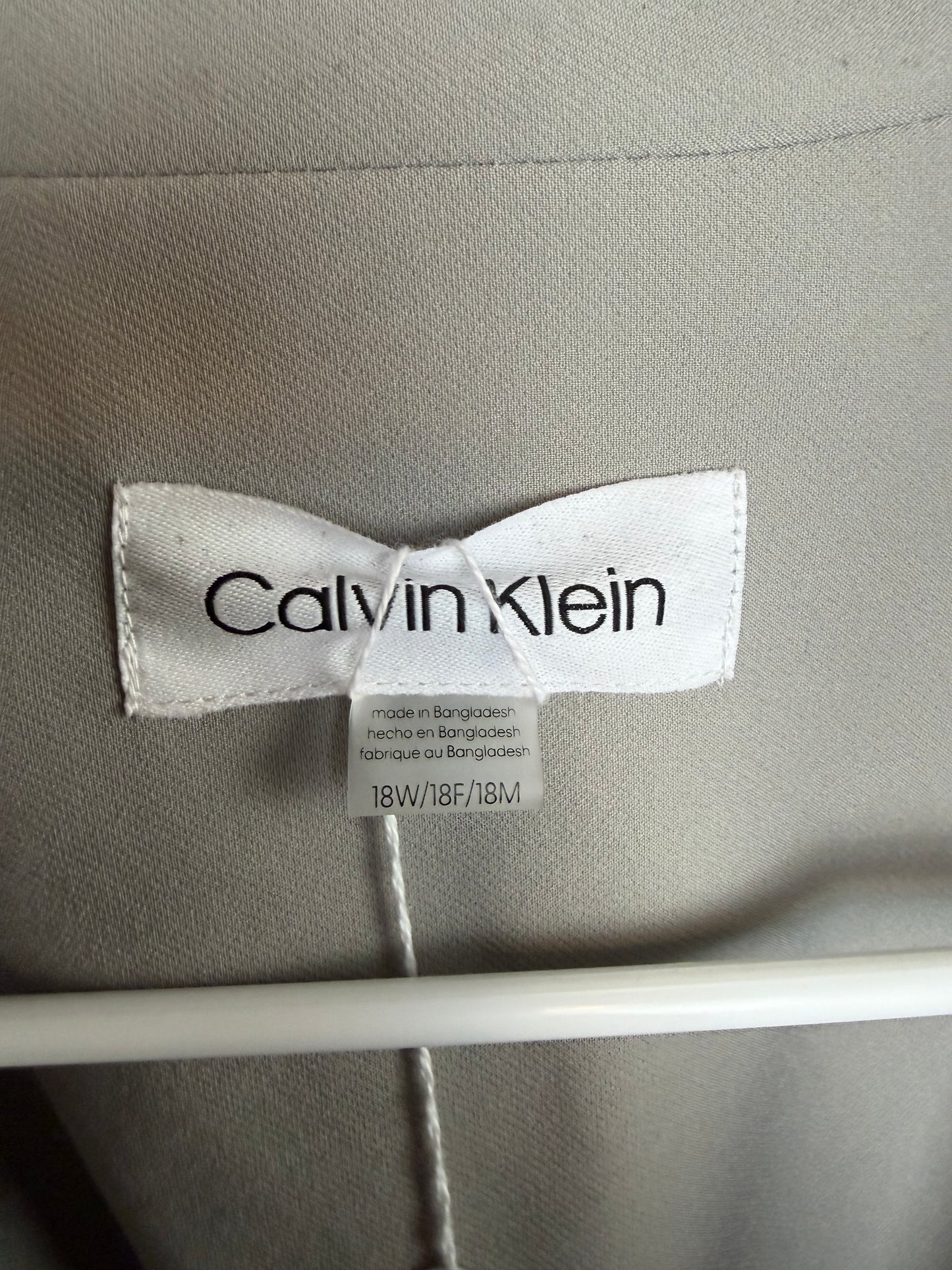CALVIN KLEIN TAUPE BLAZER SZ 18W