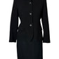 HARVE BENARD BLACK SKIRT SUIT SZ 8P