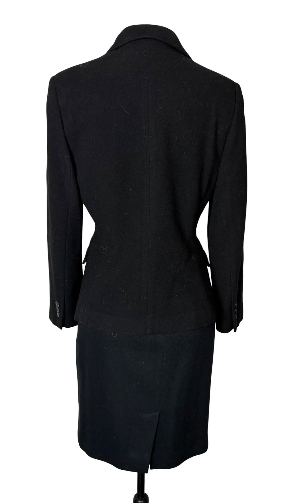 HARVE BENARD BLACK SKIRT SUIT SZ 8P
