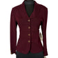ST JOHN COLLECTION BURGUNDY BLAZER NWT