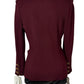 ST JOHN COLLECTION BORDEAUX WITH GOLD ACCENTS BLAZER