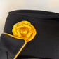 ST JOHN COLLECTION BLACK WITH YELLOW TOPAZ TRIM BLAZER NWT