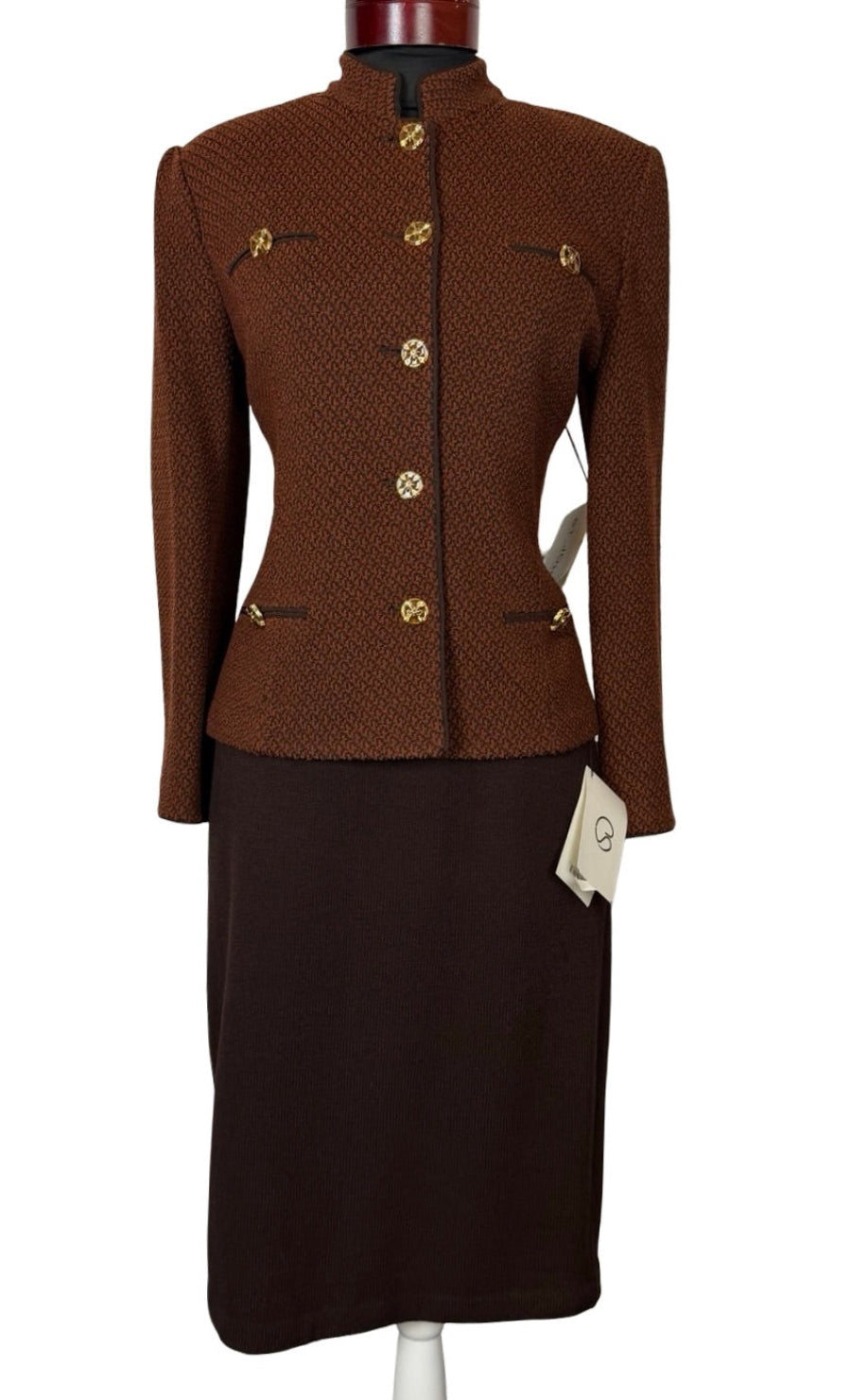 ST JOHN COLLECTION SABLE SKIRT SUIT NWT