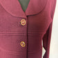 ST JOHN COLLECTION BURGUNDY BLAZER NWT