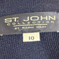 ST JOHN NAVY AND MINT BLAZER