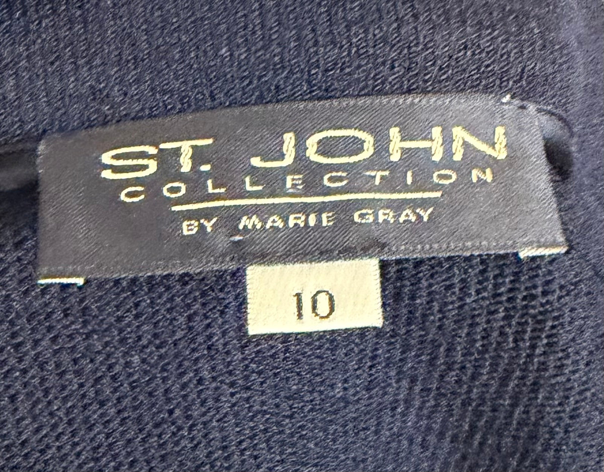ST JOHN NAVY AND MINT BLAZER