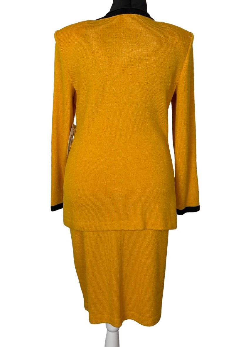 ST JOHN COLLECTION YELLOW SKIRT SUIT NWT