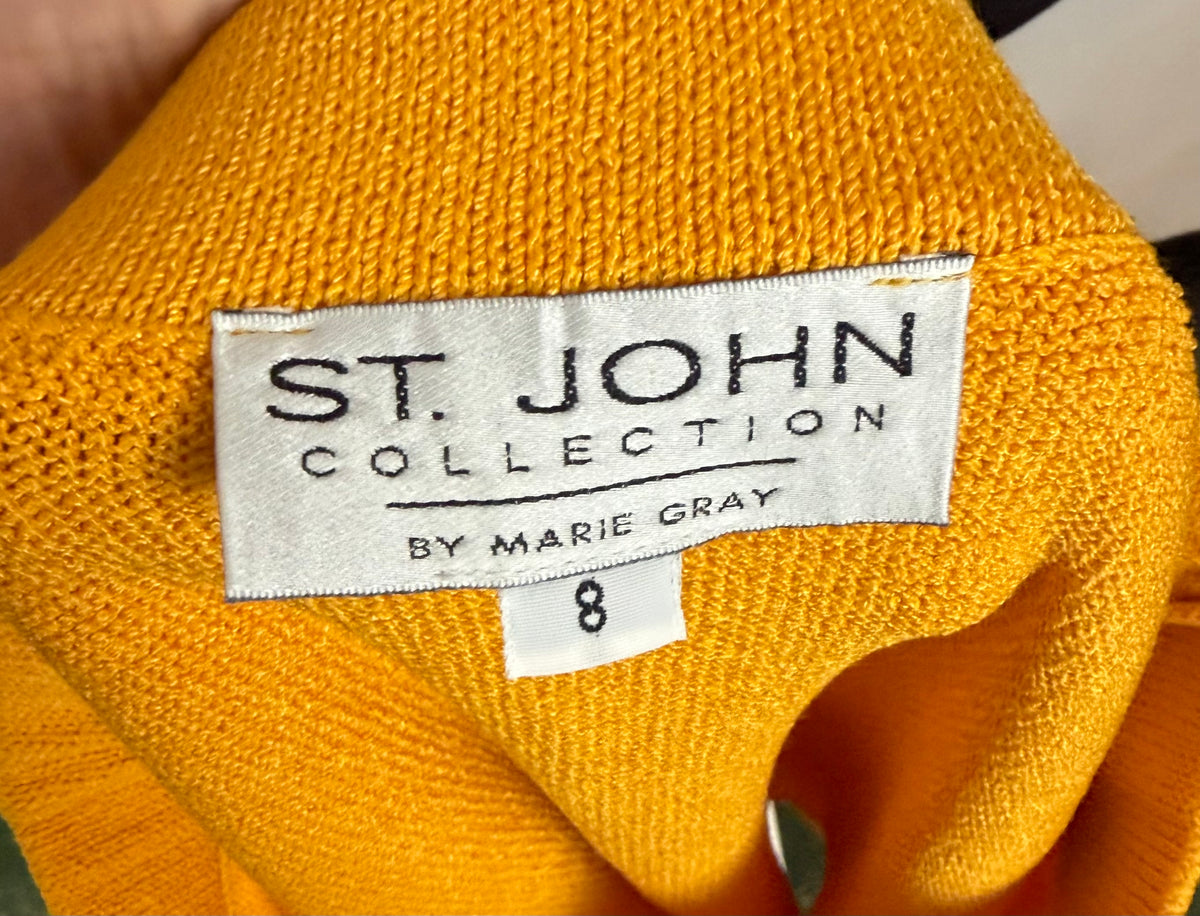 ST JOHN COLLECTION YELLOW SKIRT SUIT NWT