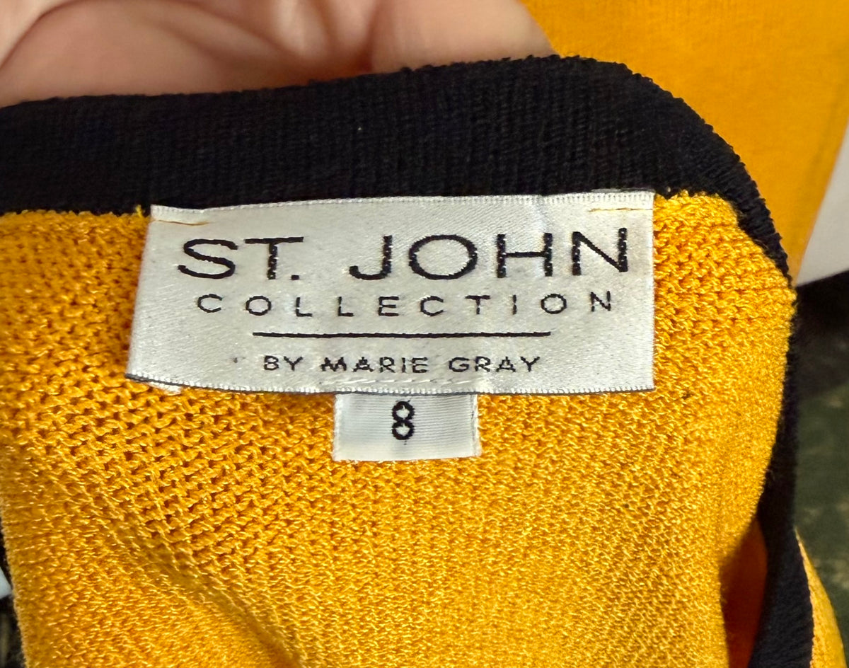 ST JOHN COLLECTION YELLOW SKIRT SUIT NWT