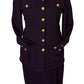 ST JOHN COLLECTION DARK PURPLE SKIRT SUIT