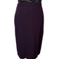 ST JOHN COLLECTION DARK PURPLE SKIRT SUIT