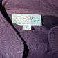 ST JOHN COLLECTION DARK PURPLE SKIRT SUIT