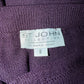 ST JOHN COLLECTION DARK PURPLE SKIRT SUIT