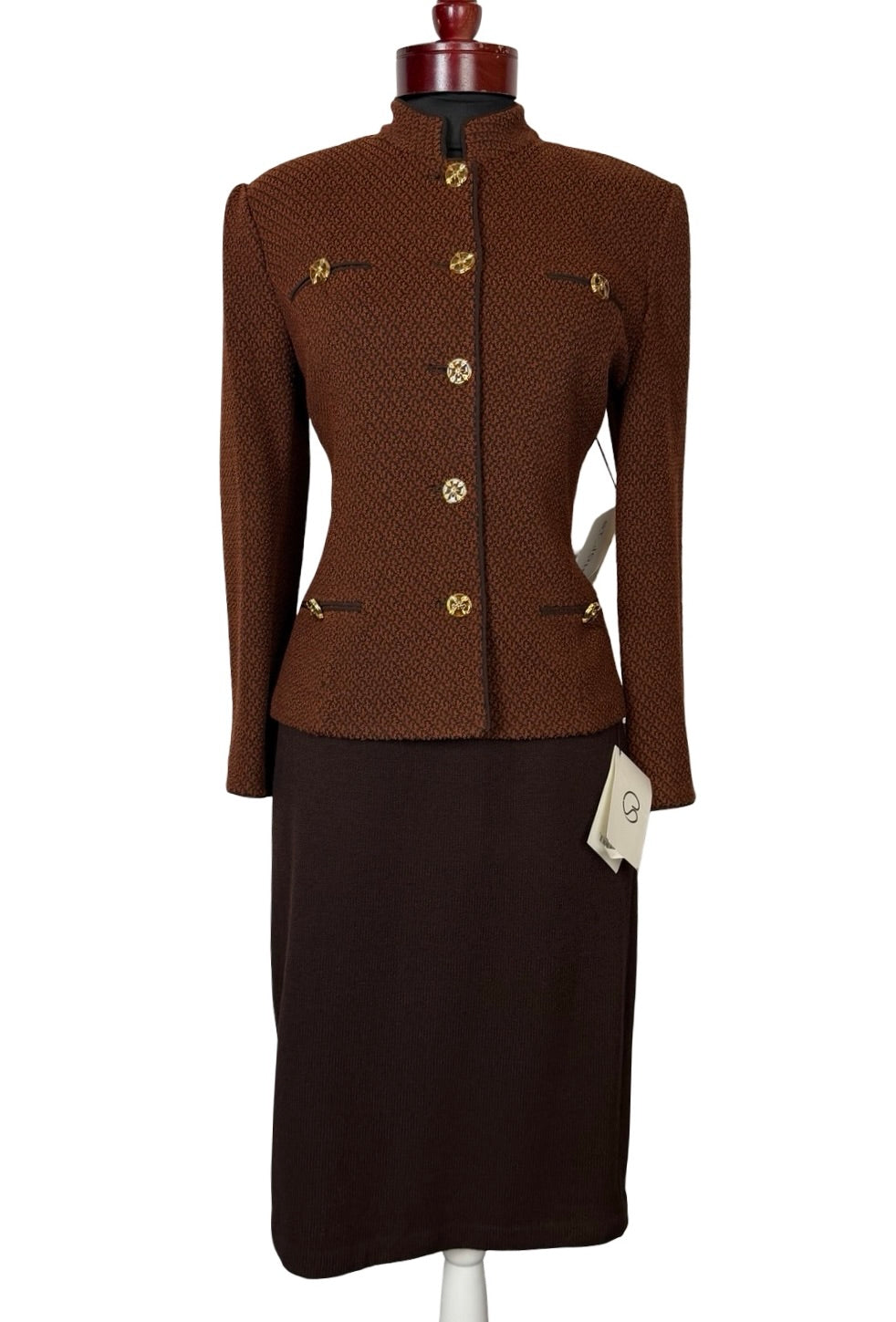 ST JOHN COLLECTION SABLE SKIRT SUIT NWT