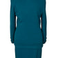ST JOHN TEAL SKIRT SUIT