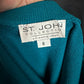 ST JOHN TEAL SKIRT SUIT