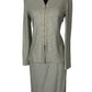 ST JOHN EVENING CELADON LIGHT GREEN SKIRT SUIT PAILLETTES NWT