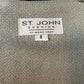 ST JOHN EVENING CELADON LIGHT GREEN SKIRT SUIT PAILLETTES NWT