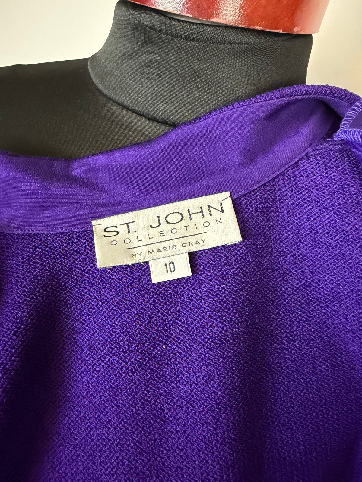 ST JOHN COLLECTION CONCORD PURPLE SKIRT SUIT NWT