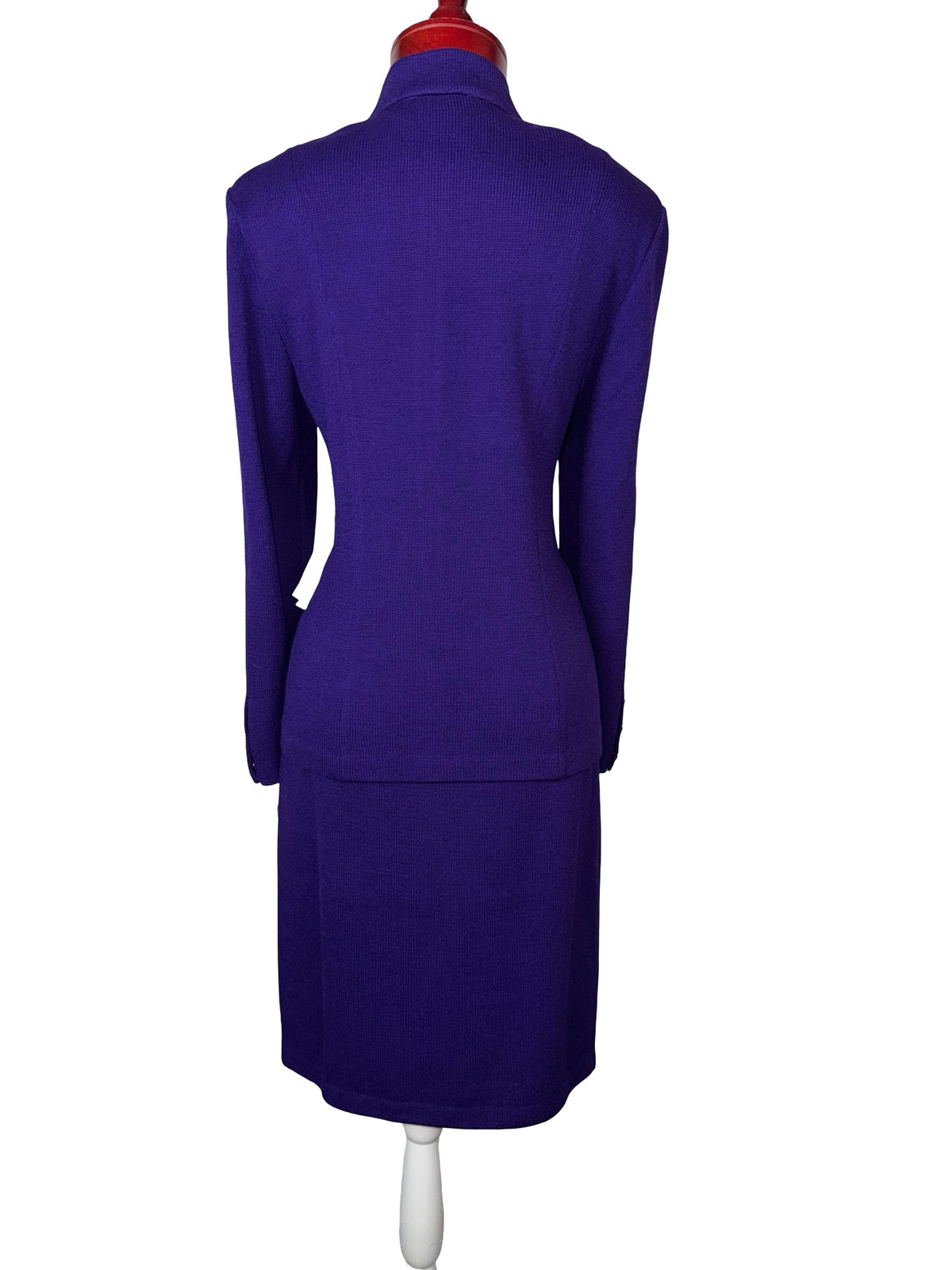 ST JOHN COLLECTION CONCORD PURPLE SKIRT SUIT NWT